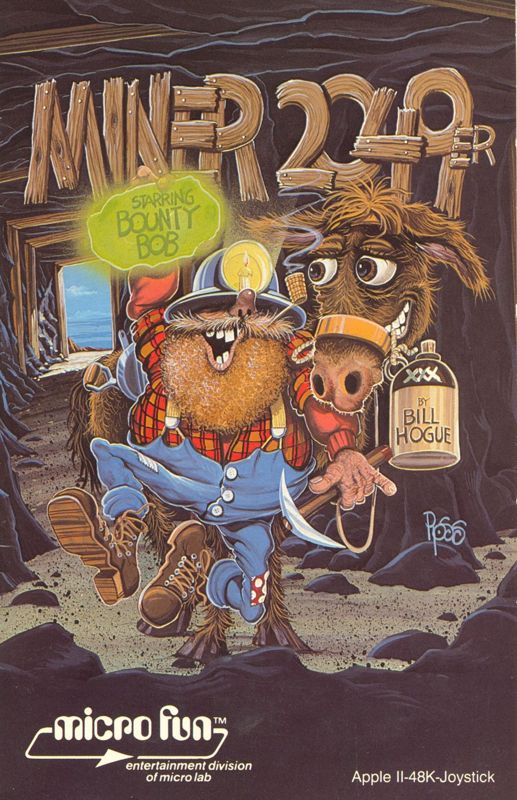 Miner 2049er box art for Commodore 64